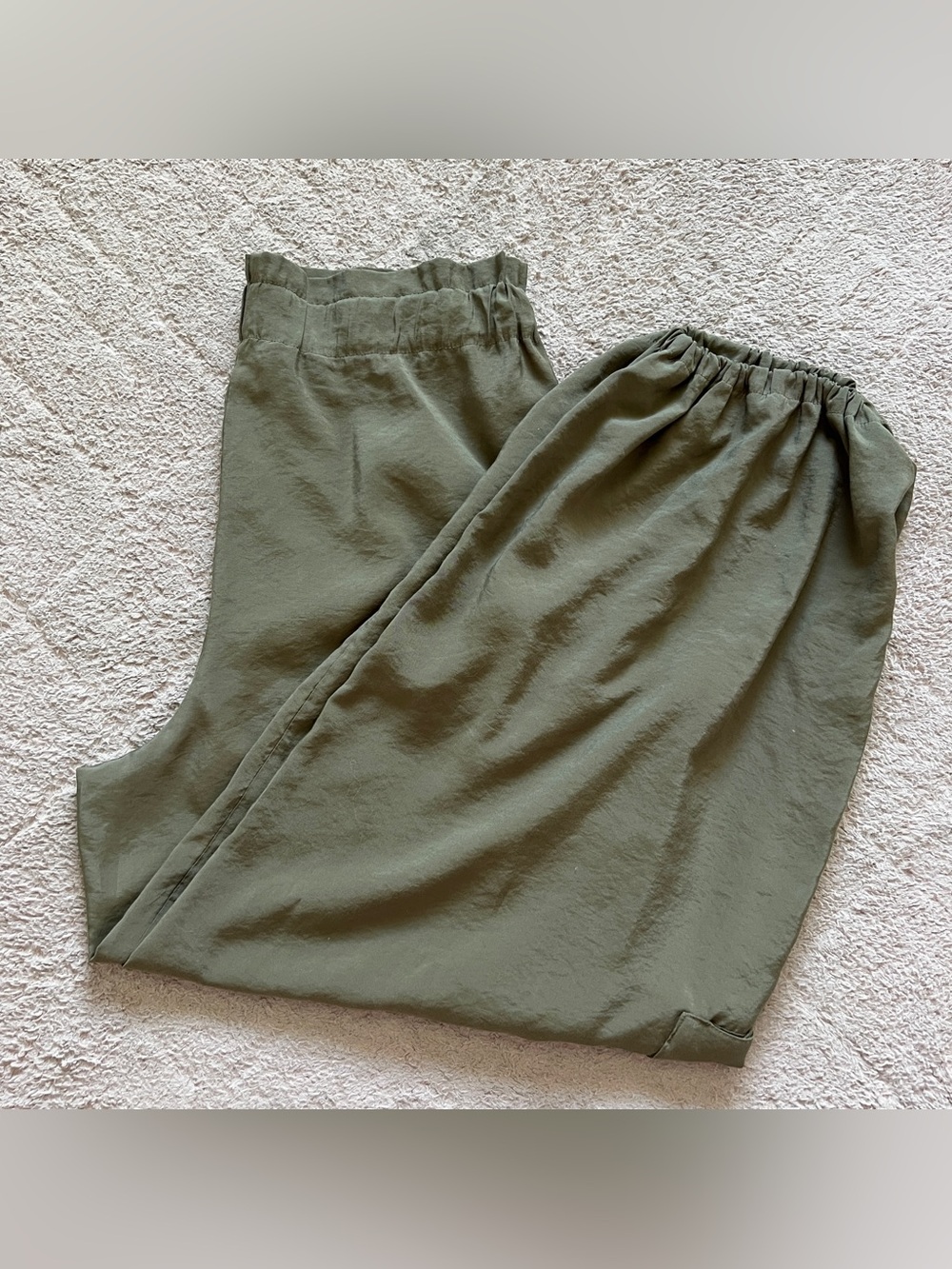 Anthropologie Olive Green Parachute Pants